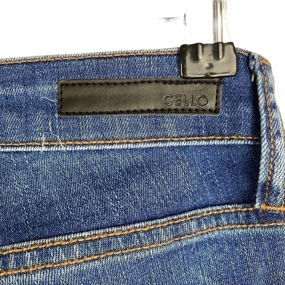Cello Women's Junior 3 Highly Distressed Holes Mid Rise Super Skinny Ankle Jeans - Picture 11 of 13